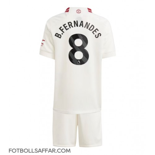 Manchester United Bruno Fernandes #8 Tredje Dräkt Barn 2023-24 Kortärmad (+ Korta byxor)